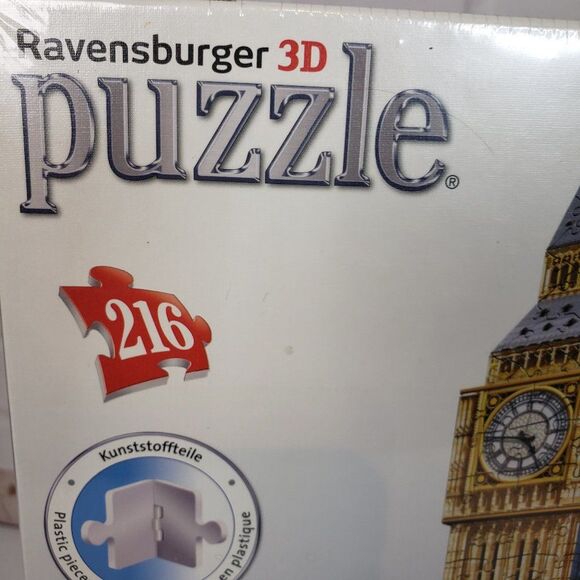 NEW Ravensburger 3D Big Ben Puzzle 216 pieces Sealed - Picture 2 of 7